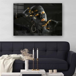Wallity Cuadro Decorativo de Vidrio Templado Multicolor 70 x 100 cm